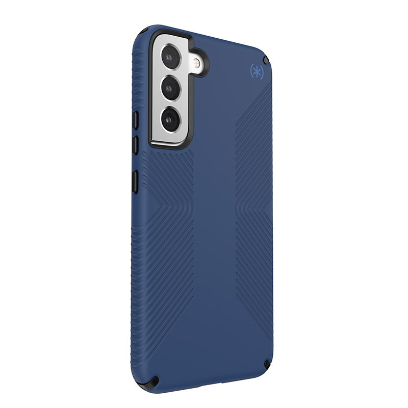 Speck Presidio2 Grip - Case for Samsung Galaxy S22+ with MICROBAN  (Coastal Blue/Black)