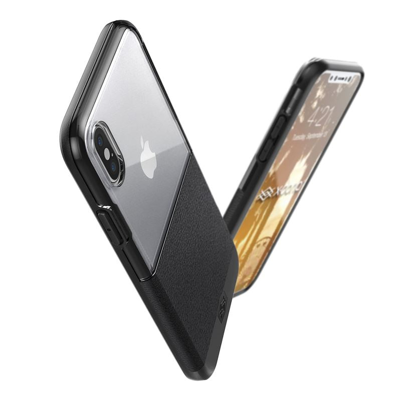 X-Doria Dash - hoesje voor iPhone X (zwart leer)