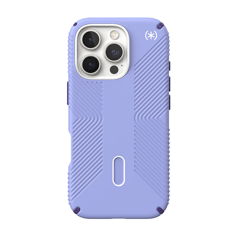 Speck Presidio2 Grip ClickLock &amp; MagSafe - Hoesje voor iPhone 16 Pro (Future Lavender / Cassis Purple / Wit)