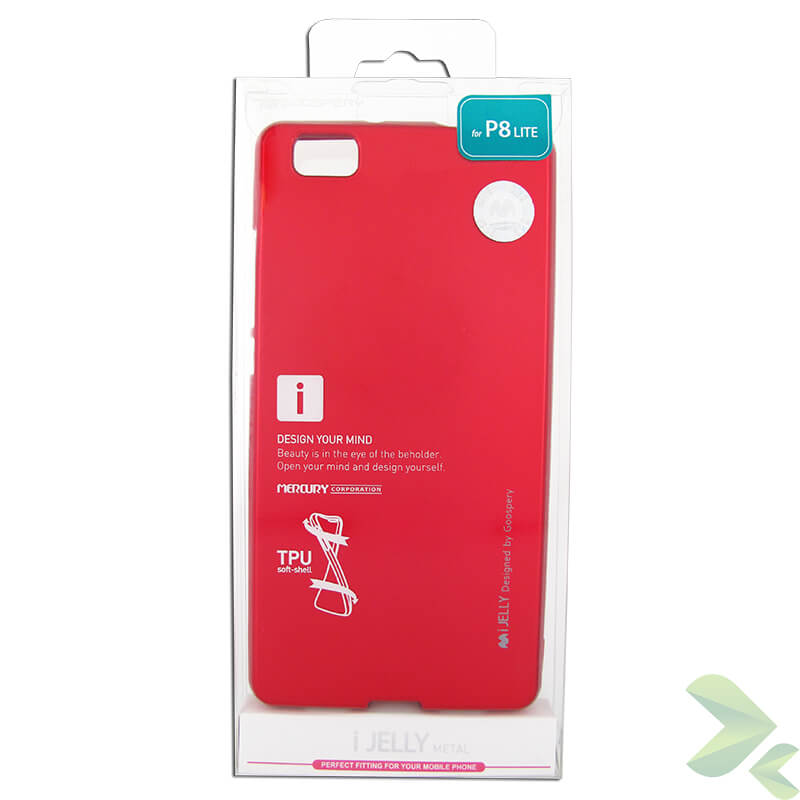 Mercury I-Jelly - hoesje voor Huawei P8 Lite (rood)