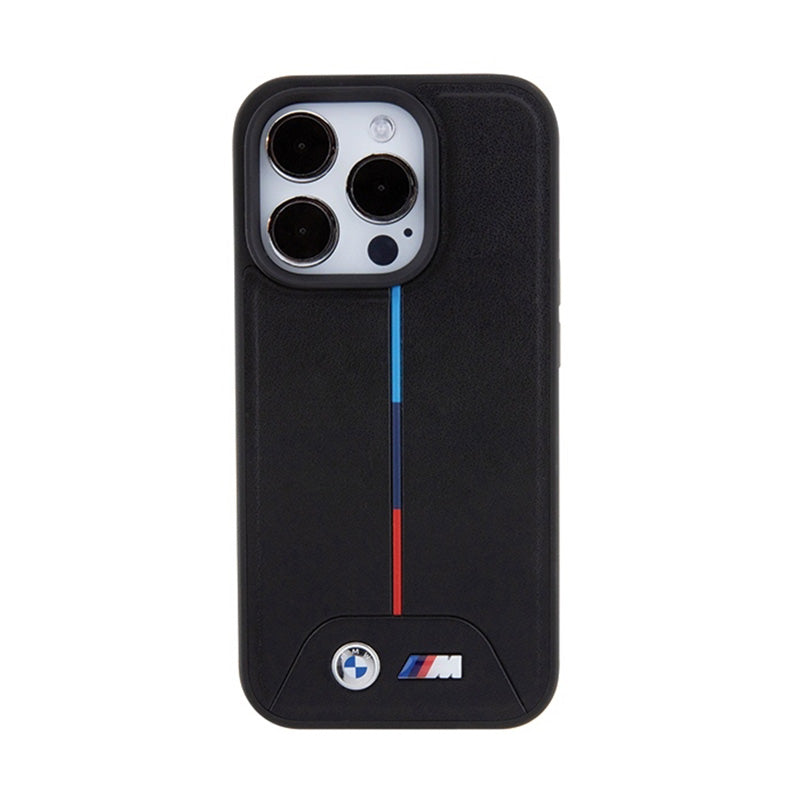 BMW Quilted Tricolor MagSafe - Case for iPhone 15 Pro (Black)