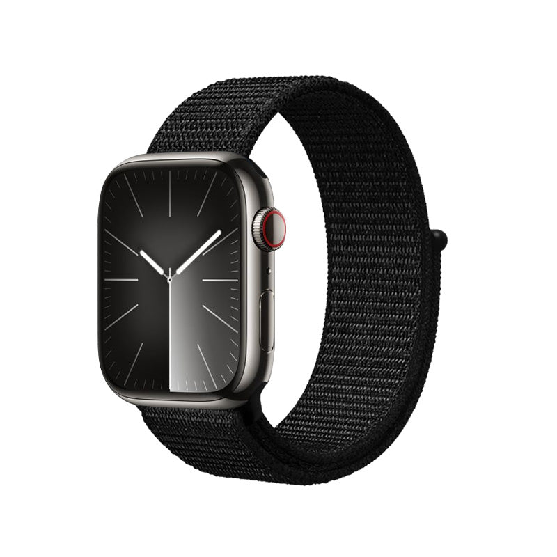 Crong Reflex sportband voor Apple Watch 38/40/41 mm (zwart)