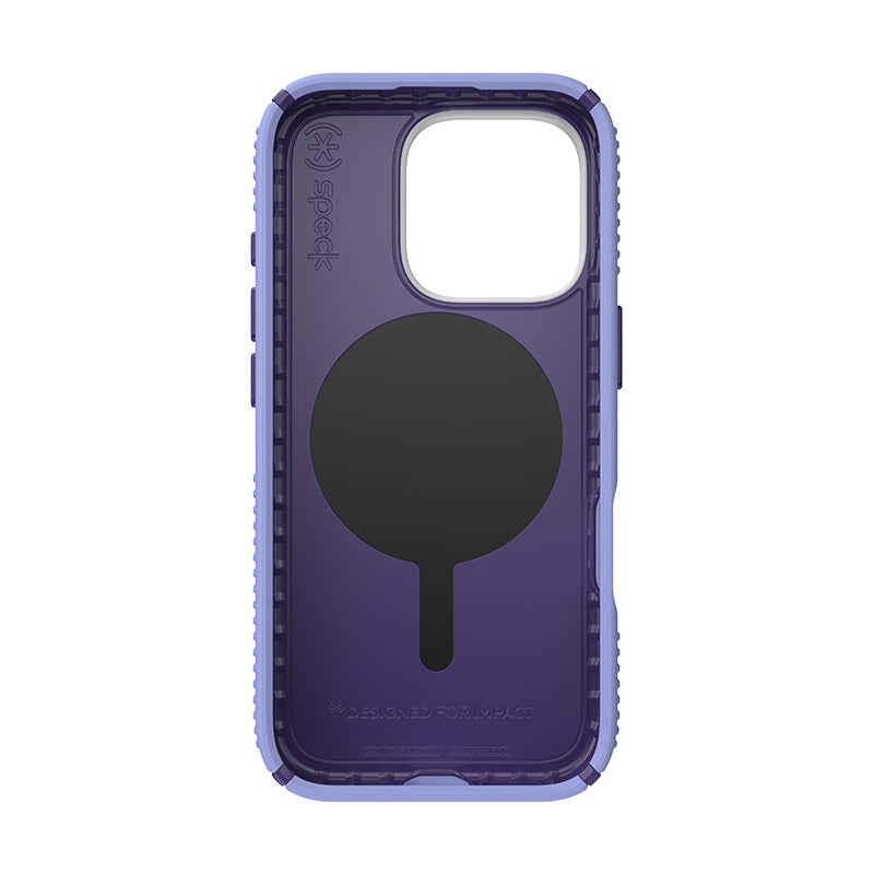 Speck Presidio2 Grip ClickLock &amp; MagSafe - Hoesje voor iPhone 16 Pro (Future Lavender / Cassis Purple / Wit)