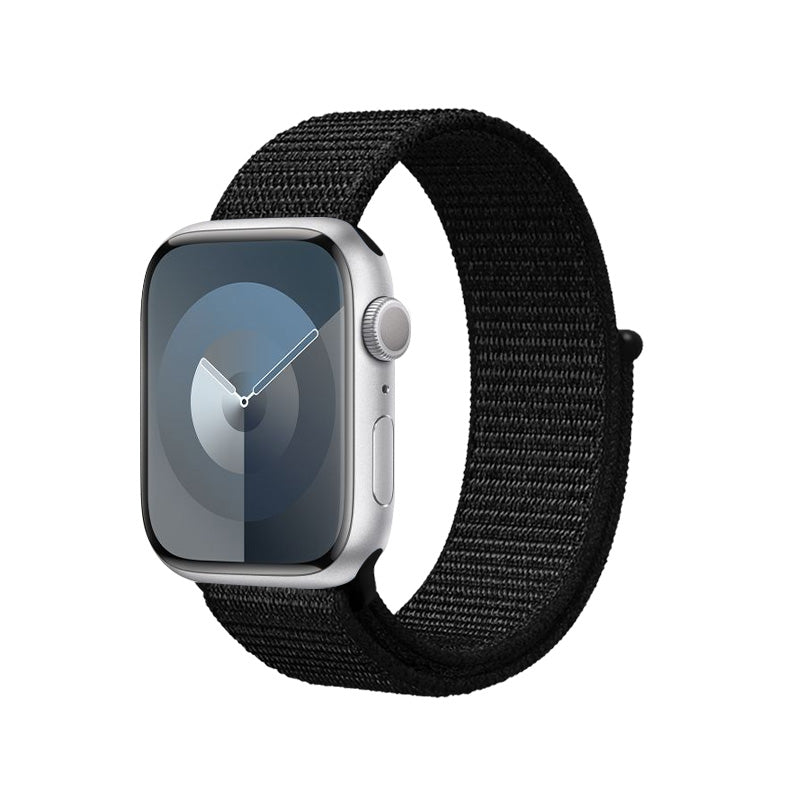 Crong Reflex sportband voor Apple Watch 38/40/41 mm (zwart)