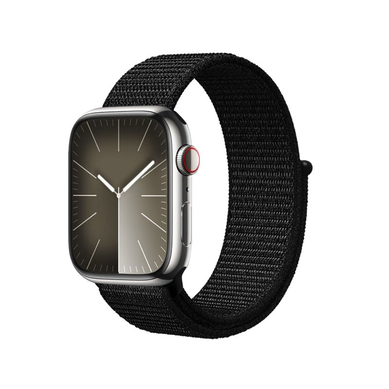 Crong Reflex sportband voor Apple Watch 38/40/41 mm (zwart)