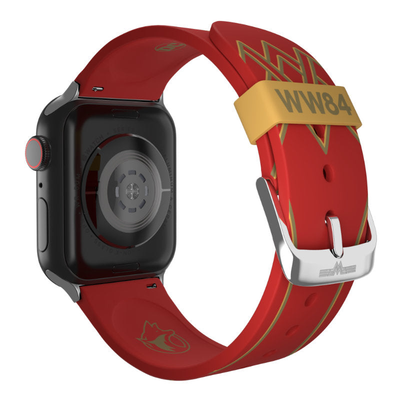 DC Comics - Armband für Apple Watch 38/40/41/42/44/45/49 mm (Wonder Woman 1984: Crimson Armor)