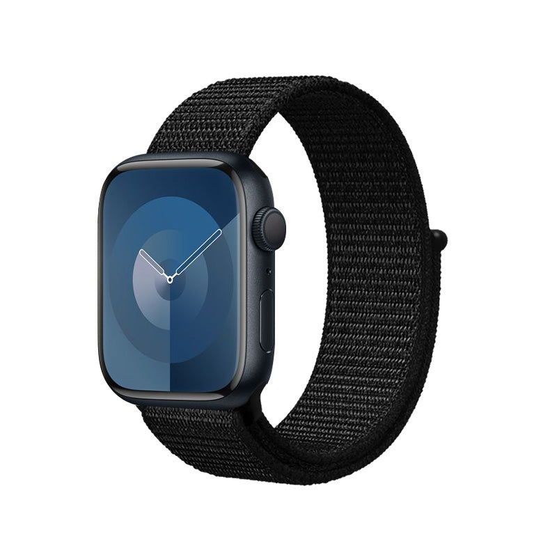 Crong Reflex sportband voor Apple Watch 38/40/41 mm (zwart)