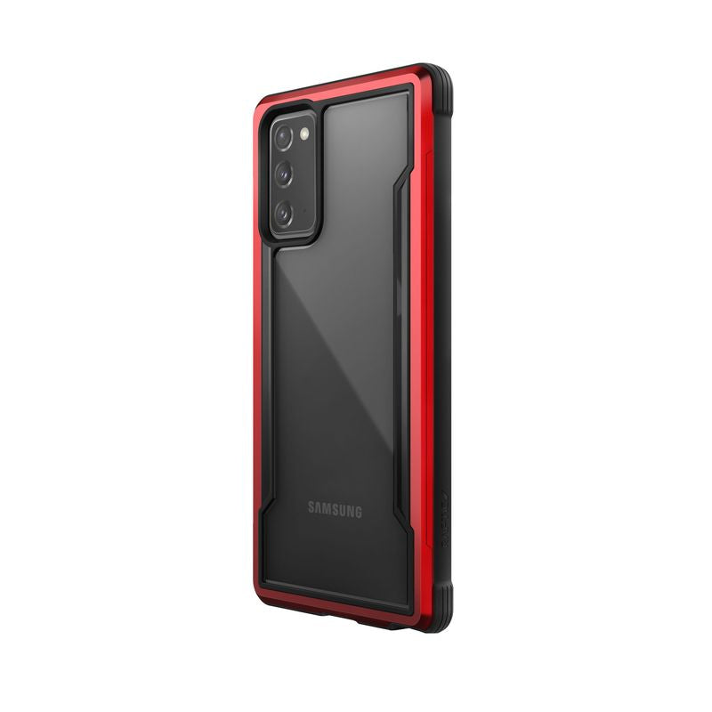 X-Doria Raptic Shield - aluminium behuizing voor Samsung Galaxy Note 20 (valtest 3m) (rood)