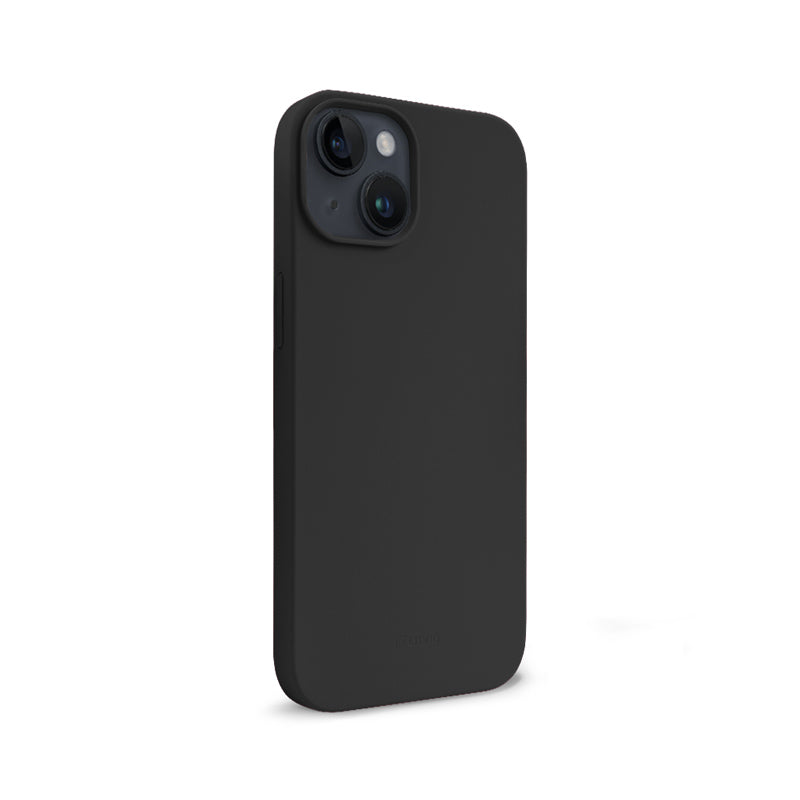 Crong Color Cover Liquid Silicone Case for iPhone 14 Max (Black)