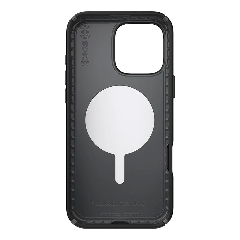 Speck Presidio2 Pro ClickLock &amp; MagSafe - Hoesje voor iPhone 16 Pro Max (Zwart / Leigrijs / Wit)