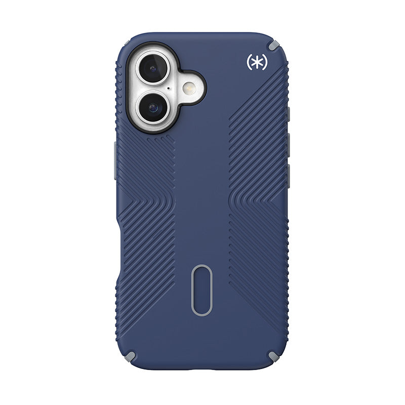 Speck Presidio2 Grip ClickLock & MagSafe - Case for iPhone 16 (Coastal Blue / Dust Grey / White)