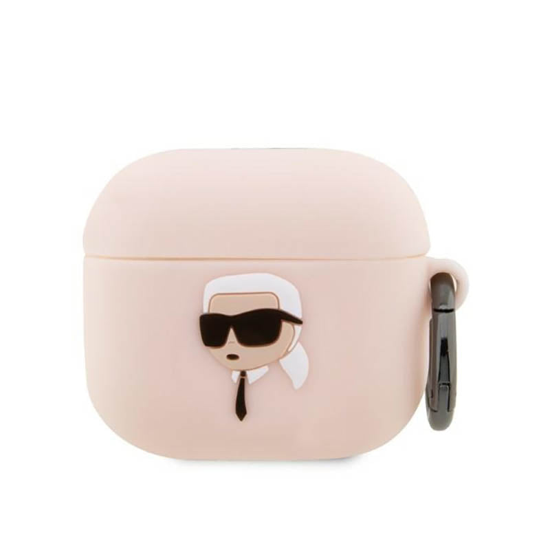 Karl Lagerfeld Silikon NFT Karl Head 3D - AirPods 3 Hülle (rosa)