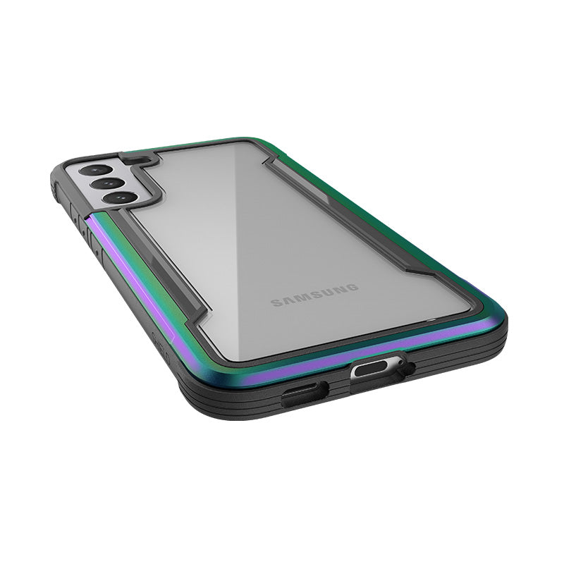 X-Doria Raptic Shield Pro - hoesje voor Samsung Galaxy S22+ 5G (antimicrobiële bescherming) (iriserend)