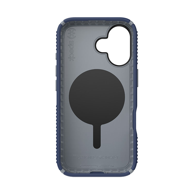 Speck Presidio2 Grip ClickLock & MagSafe - Case for iPhone 16 (Coastal Blue / Dust Grey / White)