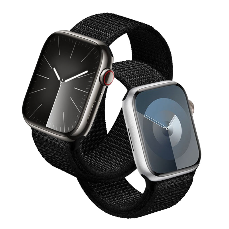 Crong Reflex sportband voor Apple Watch 38/40/41 mm (zwart)