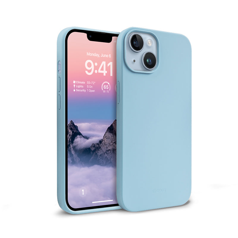 Crong Color Cover Liquid Silicone Case for iPhone 14 Max (Sky Blue)