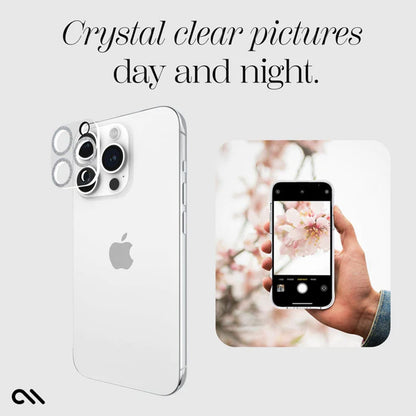 Case-Mate Sparkle Lens Protector – Schutzglas für iPhone 15 Pro / iPhone 15 Pro Max Kamera (Twinkle)