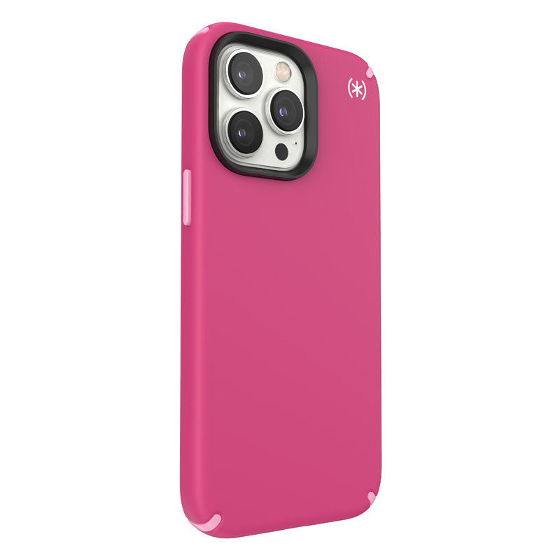 Speck Presidio2 Pro - Case voor iPhone 14 Pro Max met MICROBAN-coating (Digitaalroze / Bloesemroze / Wit)