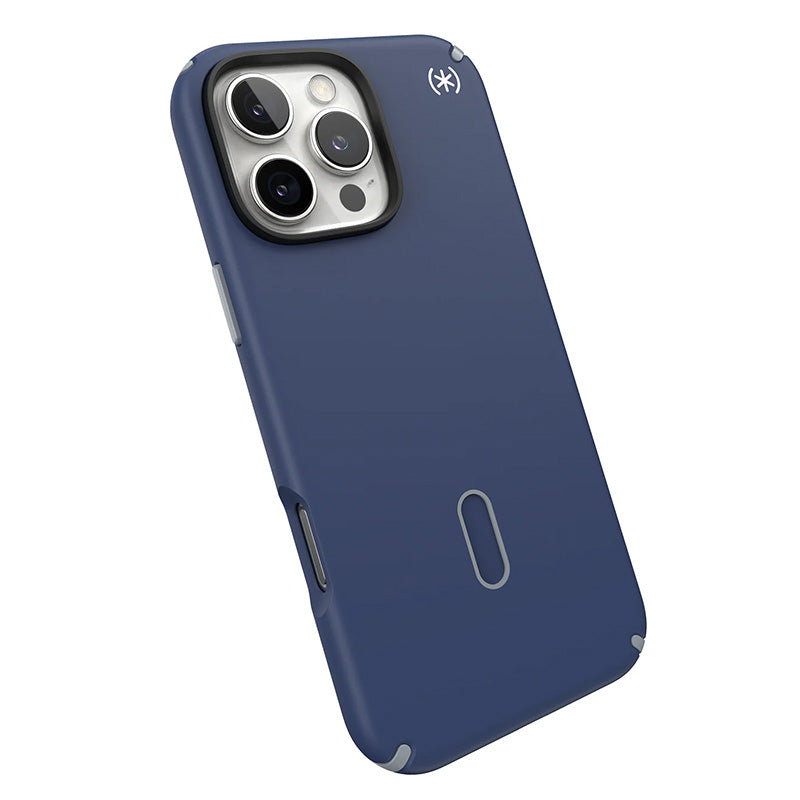 Speck Presidio2 Pro ClickLock &amp; MagSafe - Hoesje voor iPhone 16 Pro Max (Coastal Blue / Dust Grey / Wit)