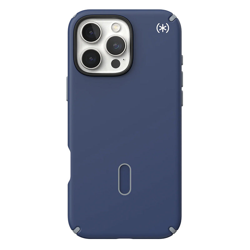 Speck Presidio2 Pro ClickLock &amp; MagSafe - Hoesje voor iPhone 16 Pro Max (Coastal Blue / Dust Grey / Wit)