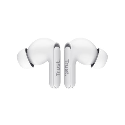 Trust Yavi – Kabellose In-Ear-Bluetooth-TWS-Ohrhörer mit Ladeetui und ENC (Weiß)