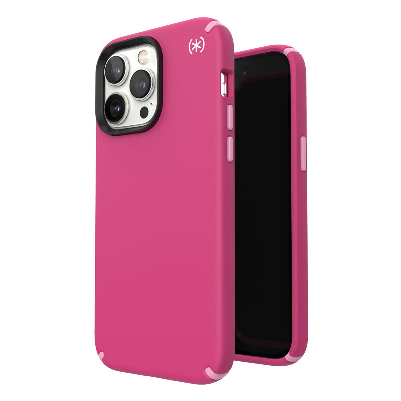 Speck Presidio2 Pro - Case voor iPhone 14 Pro Max met MICROBAN-coating (Digitaalroze / Bloesemroze / Wit)