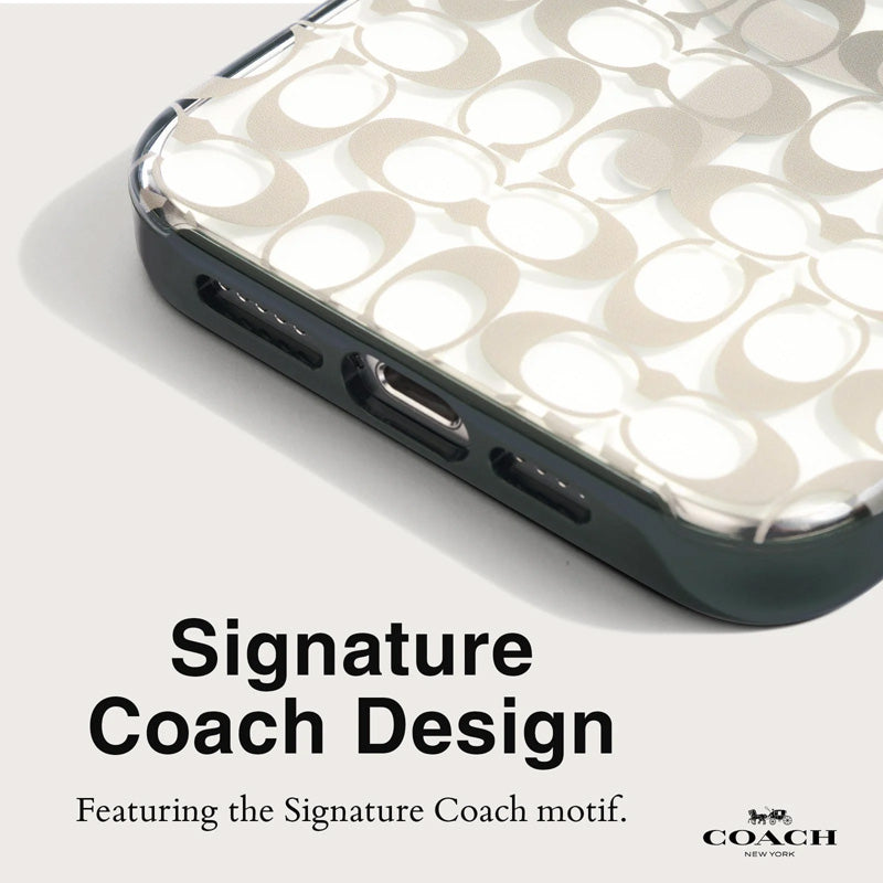 Coach Signature C Ombre MagSafe - Hoesje voor iPhone 15 / 14 / 13 (Deep Forest)