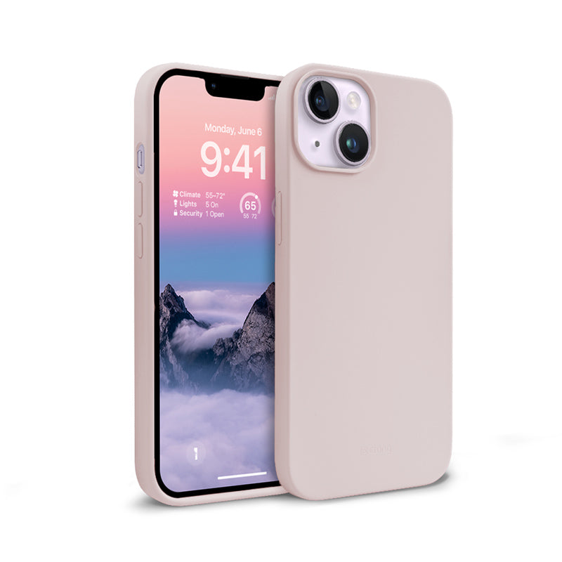 Crong Color Cover Liquid Silicone Case for iPhone 14 Max (Sand Pink)