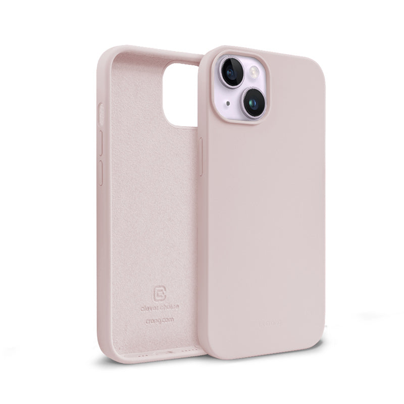 Crong Color Cover Liquid Silicone Case for iPhone 14 Max (Sand Pink)