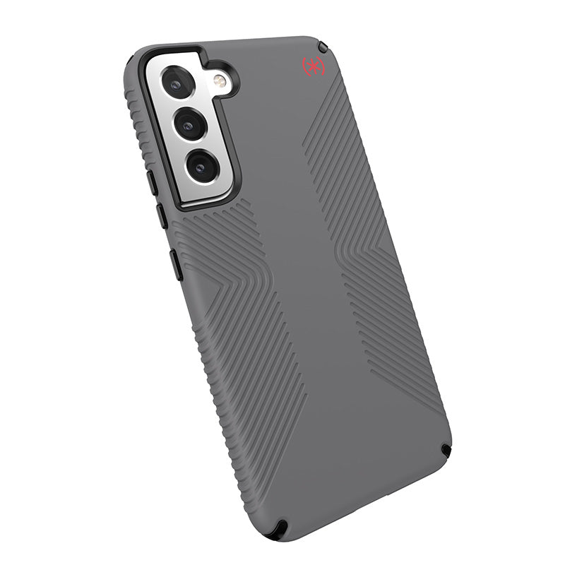 Speck Presidio2 Grip - Case for Samsung Galaxy S22+ with MICROBAN (Graphite Grey/Black