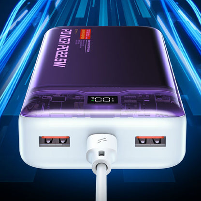WEKOME WP-353 Vanguard-Serie – Powerbank 10000 mAh PD 20 W + QC 22,5 W (Lila / Transparent)