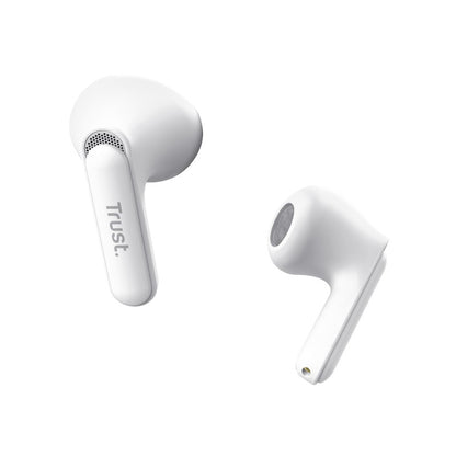 Trust Yavi – Kabellose Ohrhörer Bluetooth TWS mit Ladeetui und ENC (Weiß)