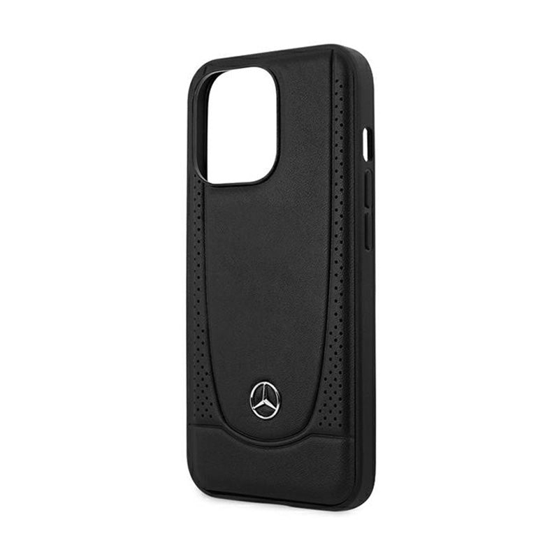 Mercedes Leather Urban Line - Hülle für iPhone 15 Pro (schwarz)