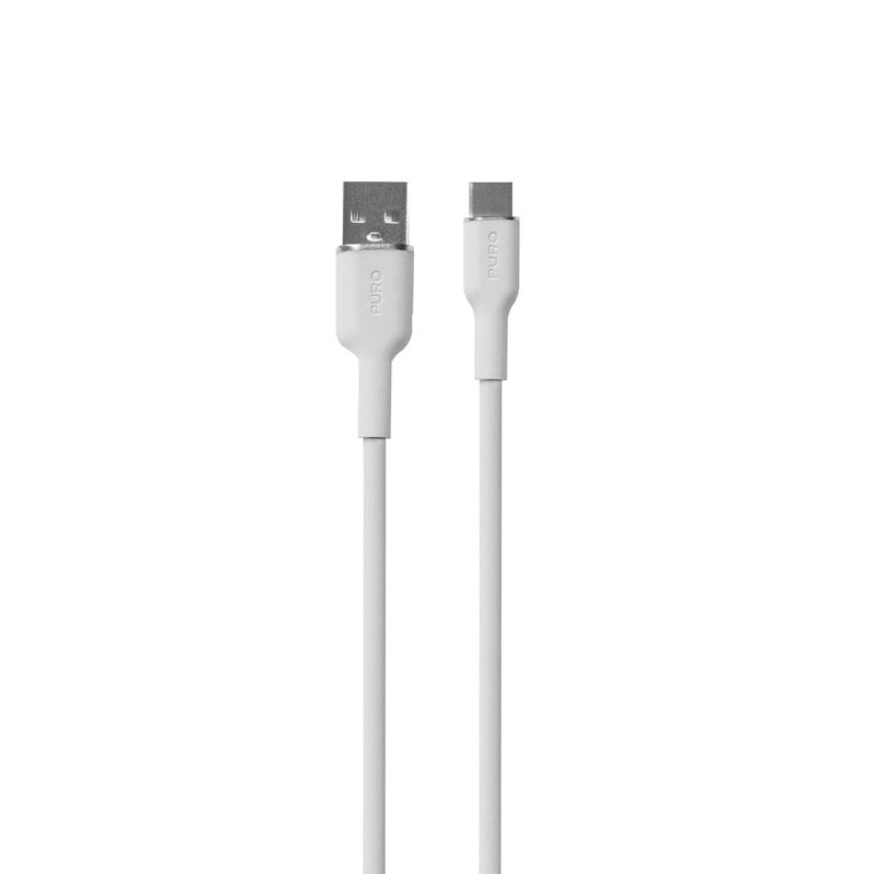 PURO ICON Soft Cable - Kabel USB-A bis USB-C 1,5 m (Weiß)