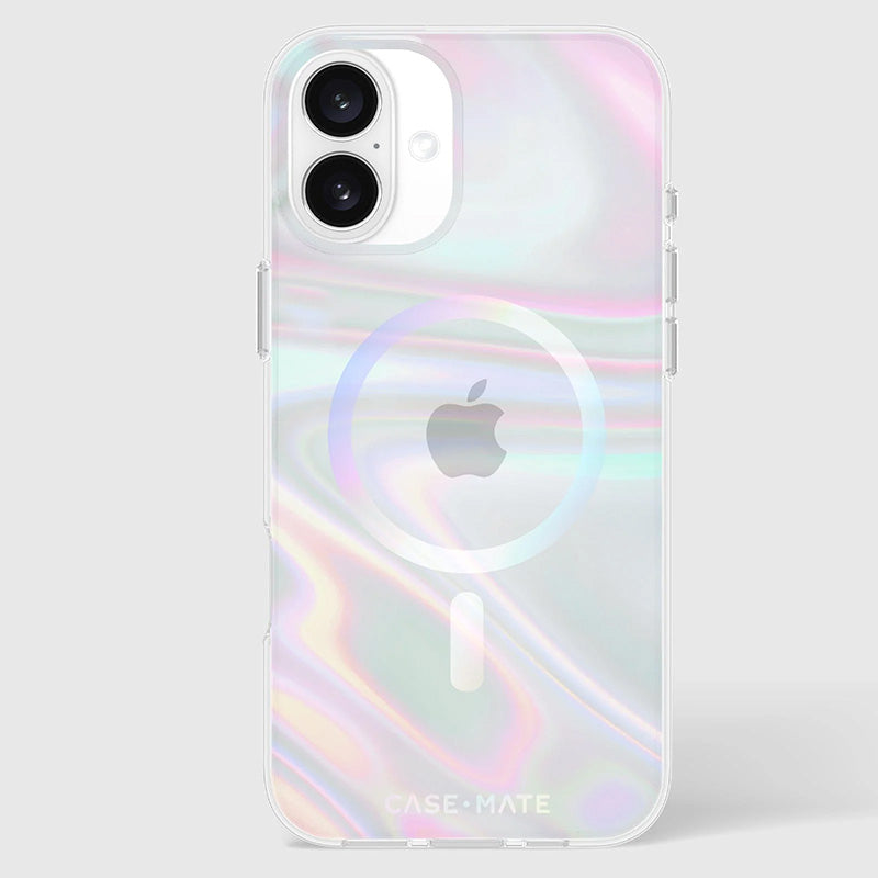 Case-Mate Soap Bubble MagSafe - Hoesje voor iPhone 16 Plus (Iriserend)