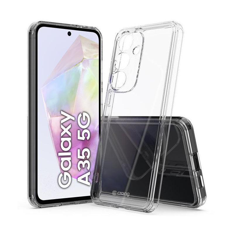 Crong Crystal Shield Cover - Hoesje voor Samsung Galaxy A35 5G (Transparant)