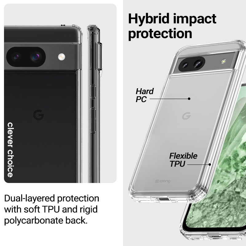 Crong Crystal Shield Cover - Hoesje Google Pixel 8A (Transparant)