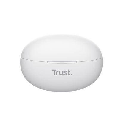 Trust Yavi – Kabellose Ohrhörer Bluetooth TWS mit Ladeetui und ENC (Weiß)