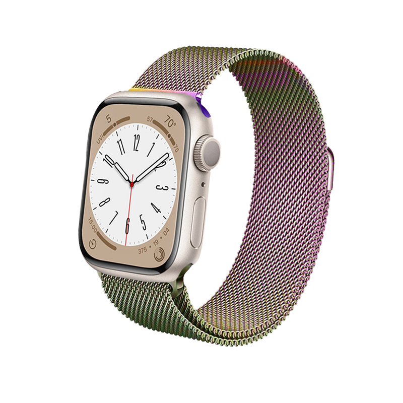 Crong Milano Steel voor Apple Watch 38/40/41mm (Iriserend)