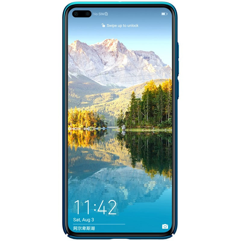 Nillkin Super Frosted Shield - Case for Huawei P40 (Peacock Blue)