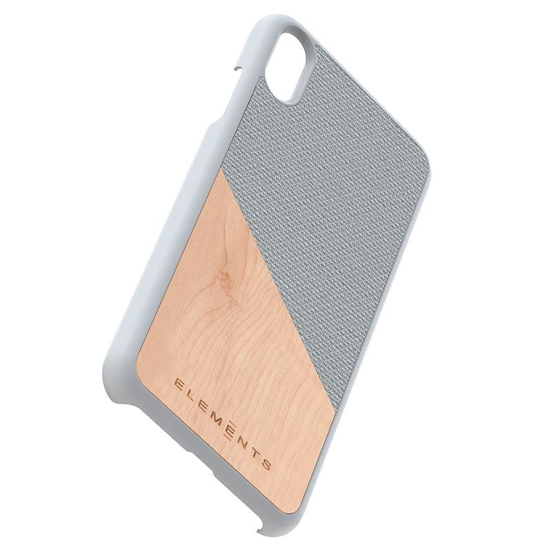 Nordic Elements Original Hel - Case for iPhone Xs Max with real maple wood (Light Grey)