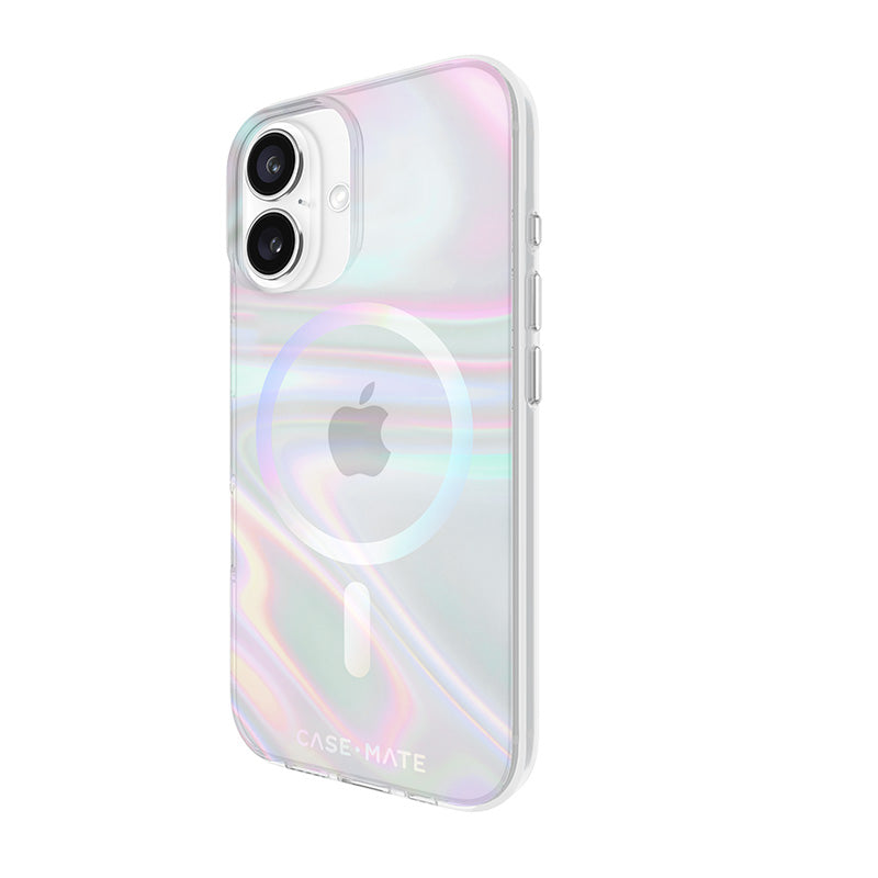 Case-Mate Soap Bubble MagSafe - Hoesje voor iPhone 16 (Iriserend)