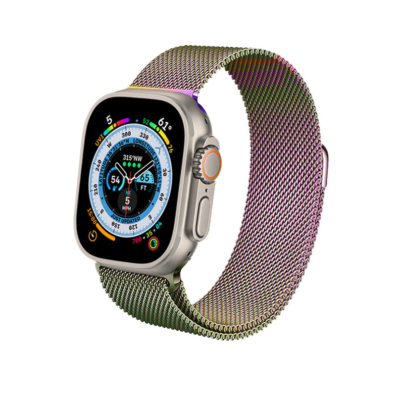 Crong Milano Steel voor Apple Watch 38/40/41mm (Iriserend)