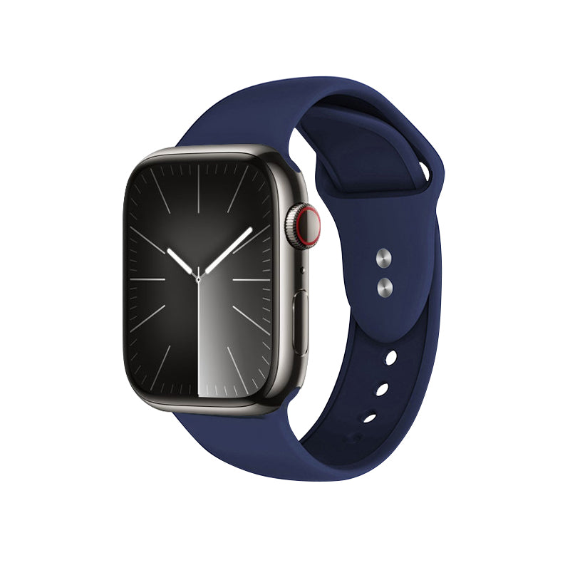 Crong vloeistofband voor Apple Watch 42/44/45 mm (marineblauw)