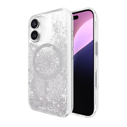 Case-Mate Waterfall MagSafe - Hülle für iPhone 16 (Silber)