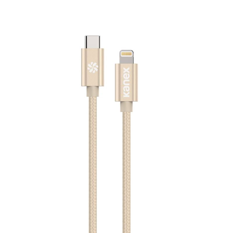 Kanex Premium DuraBraid USB-C-auf-Lightning-Kabel (Gold)