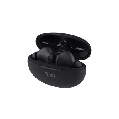 Trust Yavi – Kabellose In-Ear-Bluetooth-TWS-Ohrhörer mit Ladeetui und ENC (Schwarz)