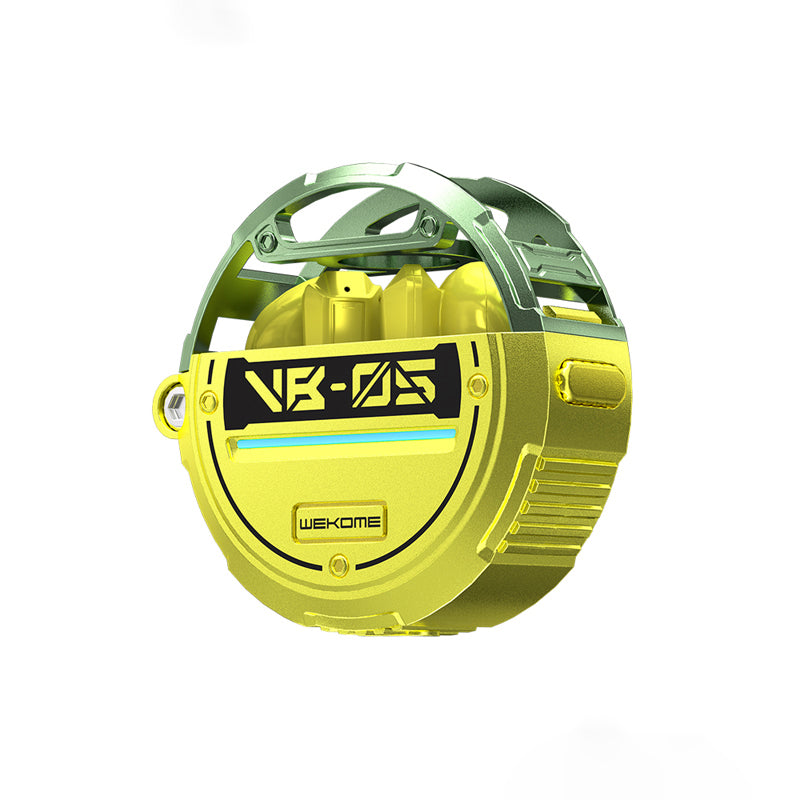 WEKOME VB05 Vanguard-serie - Bluetooth V5.3 TWS draadloze hoofdtelefoon met oplaadetui (groen)