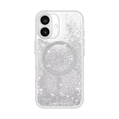 Case-Mate Waterfall MagSafe - Hülle für iPhone 16 (Silber)