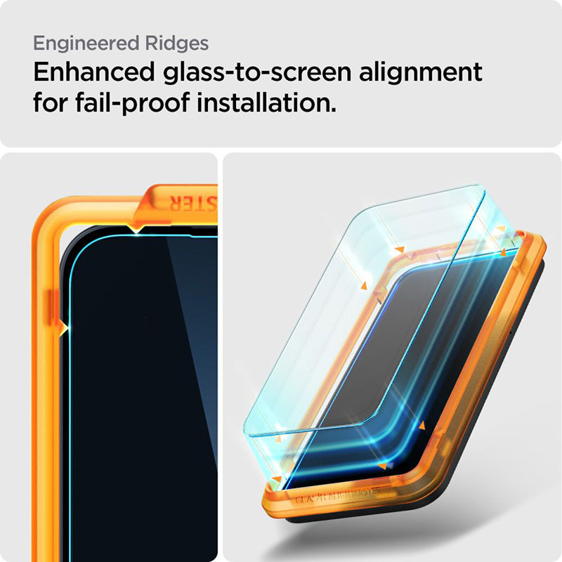 Spigen Alm Glas.TR 2-Pack - Gehard glas voor Nothing Phone 2a (Transparant)